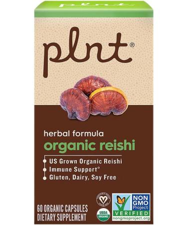 Organic Reishi a" Immune Support a" 1 000 MG (60 Organic Capsules) - Buy Online on GoSupps.com