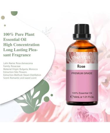 PHATOIL Rose Essential Oil 30ML - Premium Grade Pure Oil for Aromatherapy, Diffusers, and Candle Making - Buy Online on GoSupps.com