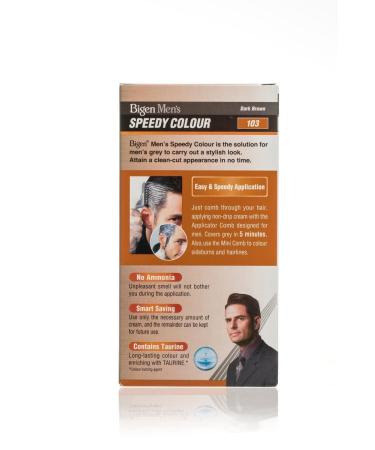 Bigen Men's Speedy Permanent Hair Colour - Dark Brown | Fast Shipping Worldwide - Buy Online on GoSupps.com