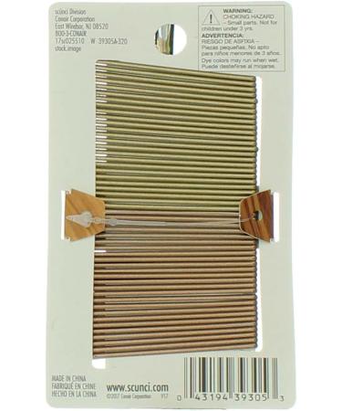 Scunci No Slip Grip Bobby Pins for Blonde Hair - 50 Pack - Buy Online on GoSupps.com