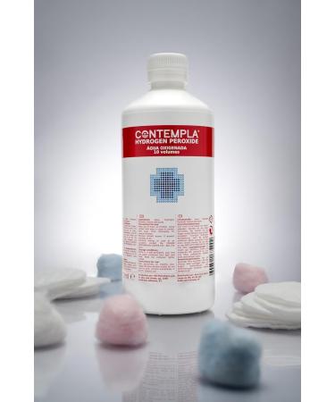 Hydrogen Peroxide CONTEMPLA H2O2 Hydrogen Peroxide 3 Percent 3% 10 Vols 500ml | Pack of 3 - Buy Online on GoSupps.com
