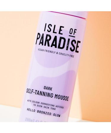 Buy Isle of Paradise Fake Tan Mousse Dark 200ml Vegan Self-Tanning Foam with Natural Ingredients | International Shipping Available - Buy Online on GoSupps.com