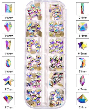 Crystals Stone Beads For Jewelry Making Beads Irregular Gemstones Bulk Multicolored Crystal Loose For Earrings Nail Art Jewelry Kit - Buy Online on GoSupps.com