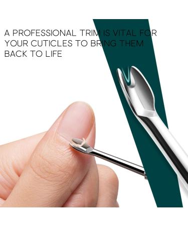 BEZOX 2PCS Nail Grooming Tools Set - Stainless Steel Cuticle Pusher & Thick Nail File for Home Nail Care - Buy Online on GoSupps.com
