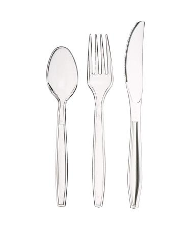 Combo Plastic Cutlery 150 Set Included 50 Forks 50 Spoons 50 Knives