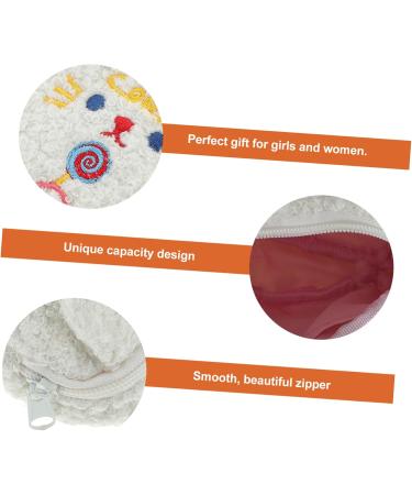 Amosfun Plush Tante Towel Bag - Stylish Women's Makeup & Coin Bag for Teens | Affordable Sanitary Pads Storage - Buy Online on GoSupps.com