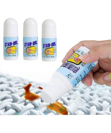 3Pcs Magic Stain Remover Rolling Bead Portable Emergency Stain No-Wash Instant Stain Remover Pen Effectively Remove All Kinds of Stains Does Not Damage Clothes