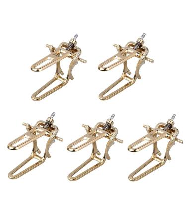 5 PCS Dental Articulator Brass Coated Small Size Lab Instruments Adjustable Equipment Denture Articulator Cu