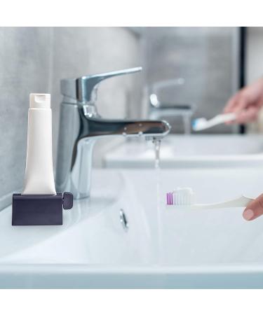 Toothpaste Squeezer Tube Roller | No Punching Toothpaste Tube Squeezer - Toothpaste Squeezers Holder Rotate Toothpaste Dispenser for Bathroom Stone Blue - Buy Online on GoSupps.com