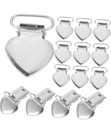 Bestyash Stainless Steel Peach Heart Ceiling Clip Pacifier & Mattress Cover Fastening - 4 Pcs - Buy Online on GoSupps.com