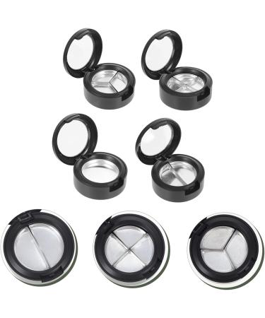 BIUDECO 8 Pcs Eye Shadow Box Cosmetic Cases for Traveling Makeup Blush Makeup Eyeshadow Black Plastic - Buy Online on GoSupps.com