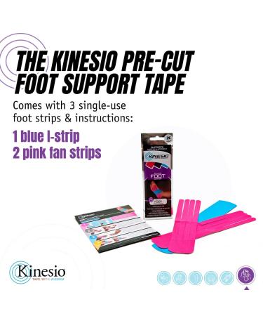 Kinesio Pre-Cut Foot Tape - Easy Application for Effective Support - Buy Online on GoSupps.com