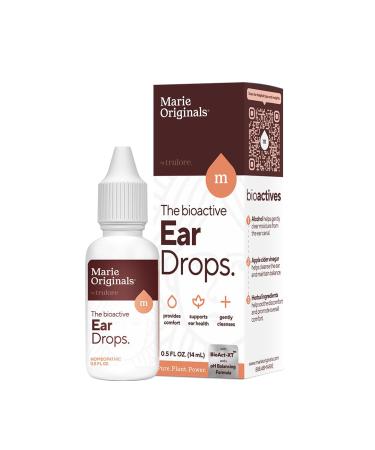 Marie Originals Ear Drops for Clogged Ears Dry Itchy Ears & Ear Hygiene for Adults & Kids | Natural Plant-Based Ingredients Perfect for Summer use Swimmers & Everyday Care | 0.5 FL Oz - 14mL