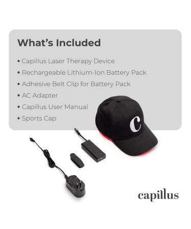 Capillus ONE S Hair Growth Laser Cap | 128 Medical Grade Laser Diodes | Bluetooth Enabled FDA Cleared Device for Thinning Hair & Androgenetic Alopecia in Men & Women - Buy Online on GoSupps.com