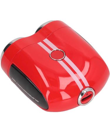 Electric Beard Trimmer Type C Charging 360mAh IPX7 Curved Mesh Wet and Dry Dual Use Zinc Alloy Electric Mini Beard Shaver for Travel (Red) - Buy Online on GoSupps.com