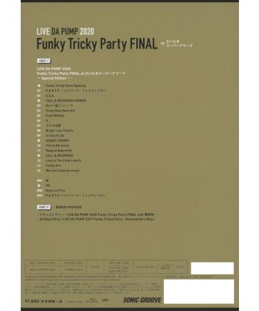 LIVE DA PUMP 2020 Funky Tricky Party FINAL Blu-ray - | eCommerce - Buy Online on GoSupps.com