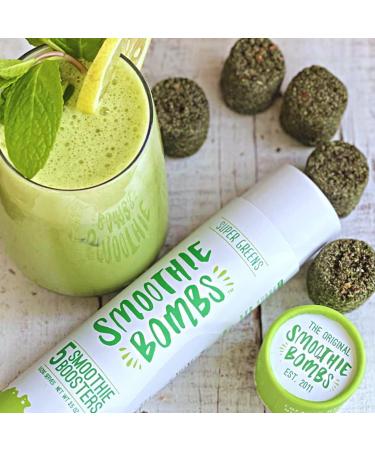 Smoothie Bombs Blender Boosters -Super Greens Mix  Matcha  Spirulina Organic Superfoods ingredients  Gluten-Free  Vegan  5 Bombs Per Tube - Buy Online on GoSupps.com