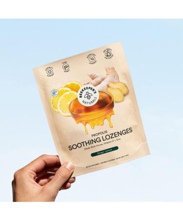 Buy BEEKEEPERS NATURALS Ginger Lemon Lozenges - 14 CT | Natural Wellness & Immune Support | International Shipping Available - Buy Online on GoSupps.com