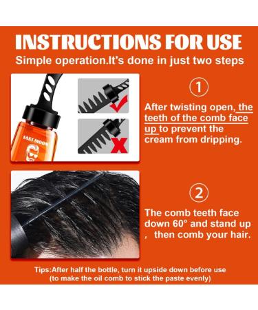 FOMIYES 2pcs Men Hair Spray Hairspray for Men Mens Hair Wax Styling Comb Styling Cream Hair Cream 2 in 1 Man - Buy Online on GoSupps.com
