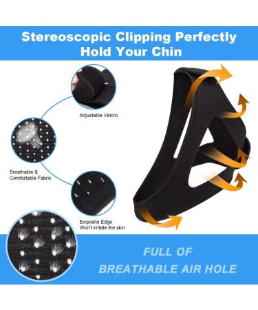 KELIHAWK Anti Snoring Chin Strap - Snoring Solution for Men & Women - Stop Snoring and Sleep Better - Black - Buy Online on GoSupps.com