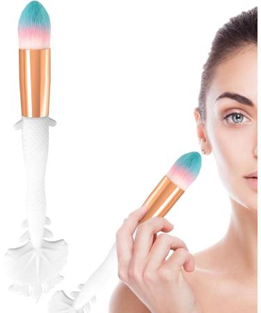 HiXip Silicone Foundation Brush | Blush Concealer Brush Powder Brush | Powder Foundation Women Travel Size Professional Blush Powder Brush with Slanted Head for Liquid Cream  - Buy Online on GoSupps.com
