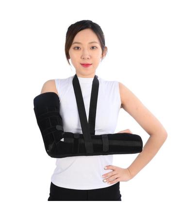 SFKLYU Arm Sling for Shoulder Injury Posterior Long Arm Splint Elbow Immobilizer Right Left Forearm Brace with Support Sling for Shoulder Clavicle Elbow Injury B L Large B