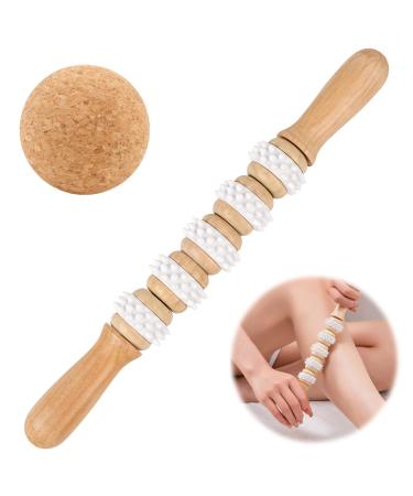 Fascia roll wood massage roller wood fascia rod wood fascia roller body roller for legs Neck muscle relaxation body shape gua Sha massage