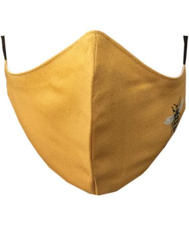 Buy Set of 4 Bee Kind Cotton Face Masks - Washable Reusable Breathable - Cute Yellow Protective Covering - Buy Online on GoSupps.com