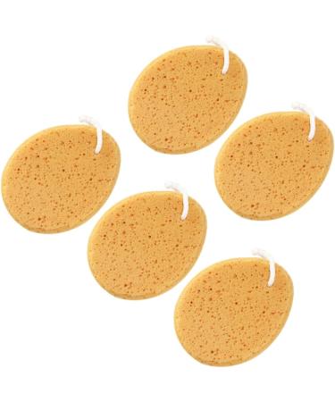 NOLITOY 5pcs Natural Bath Sponge Set | Exfoliating Loofah Pouf & Honeycomb Shower Mitt | Ideal for Adults & Babies | International Shipping Available - Buy Online on GoSupps.com