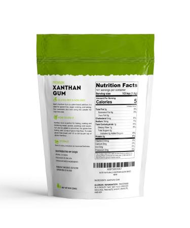 Kate Naturals 100% Natural Xanthan Gum (8oz) for Baking, Thickening Sauces | Non-GMO, Gluten Free, Keto Friendly | Food & Cosmetic Thickener - Buy Online on GoSupps.com