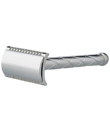 Fatip Classic Retro Nickel Plated Open Comb Razor Large Single 1 Unit (1 Piece)