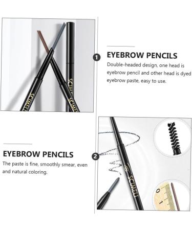 Balacoo 3pcs 2 1 Eyebrow Makeup Tools Mechanical Pencil Eyeliner Pencil Automatic Rotating Pencil To Rotate 1 count (Pack of 1) Greyx3pcs - Buy Online on GoSupps.com