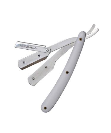 Top Quality Plastic Handle Straight Edge Barber Razor Kit - Includes 10 Double-Edge Blades | Ideal for Professional Shaving & Beard Grooming - Buy Online on GoSupps.com