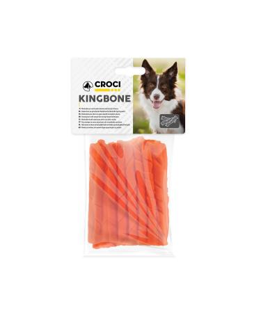 Croci King Bone Twisted Stick - Bacon Flavored Dog Bones, Premium Natural Cowhide Dog Chew Snacks, Dental Stick for Teeth Cleaning, 10mm - 20 pcs