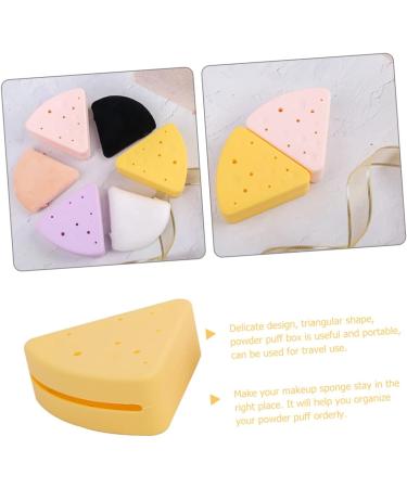 FRCOLOR 5pcs Silicone Powder Puff Holder - Triangular Makeup Accessories & Breathable Cosmetic Storage Case for Perfect Beauty Application - Buy Online on GoSupps.com