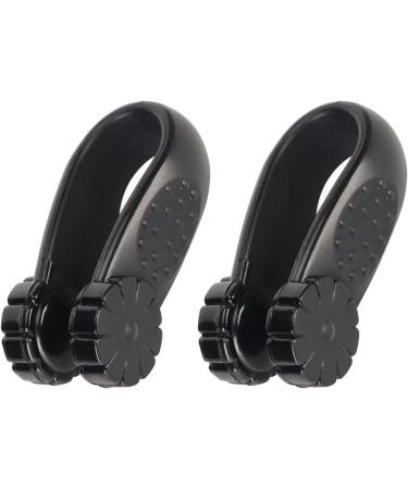 LI4 Acupressure Point Clip - Portable Tiger Mouth Clip 2 Pack Durable for Office Use (Black) | Enhance Wellbeing & Stress Relief - Buy Online on GoSupps.com