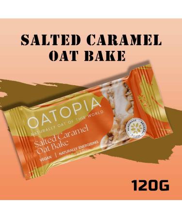 Oatopia Oat Bake Bar Pick N Mix - Choose From 4 Flavours | Almond Bakewell Original Peanut Butter Salted Caramel | Vegetarian & Vegan Oat Bake-Bar 120g | Pack of 16 (Each of 4) - Buy Online on GoSupps.com