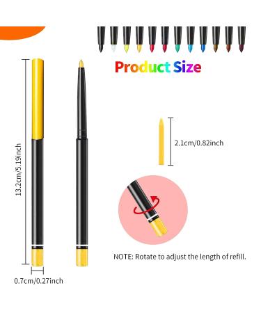 12 Color Waterproof Gel Eyeliner Set - Long Lasting Smudge Proof Colored Eyeliner Makeup for Women and Girls - Buy Online on GoSupps.com