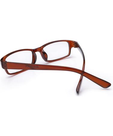 Buy 4sold Slim Retro Reading Glasses in Black & Dark Brown | +1.5 to +4.0 Magnification | International Shipping Available - Buy Online on GoSupps.com