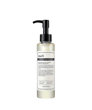Dear Klairs Gentle Black Fresh Cleansing Oil 150ml | Best Makeup Remover & Natural Cleanser - Buy Online on GoSupps.com