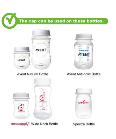 Nenesupply Caps Lids for Spectra, Avent, and Nenesupply Bottles - Compatible with Spectra Pump Parts - 6 Count - Buy Online on GoSupps.com