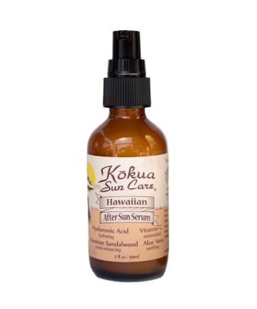 Kokua Sun Care After Sun Serum with Aloe Vera | 2oz | Hyaluronic Acid & Sandalwood | Vitiman C | After Sun Lotion, Aleo Vera Gel For Face, Sunburn Relief, Beach Vacation Essentials, Travel Size Lotion