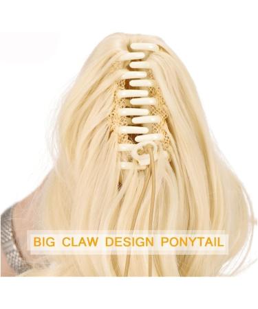 Ponytail Extensions Resistant Fiber Wavy Ponytail Hair Extensions Synthetic Wavy Ponytail Extensions Medium Length Claw Clip in Ponytail Hairpieces Heat for Women(Color:007) - Buy Online on GoSupps.com