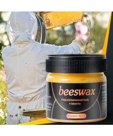 Natural Beeswax Furniture Polish 3oz - Wood Seasoning Beeswax for Furniture, Floors & More - Buy Online on GoSupps.com