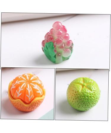 CORHAD 24pcs Artificial Fruit Doll Fruits Lemon Slice Model Fruits Cake Topper Realistic Grape Props Lifelike Grape Props Hairclips Photo Frames Ornaments Material Phone Case Resin Child - Buy Online on GoSupps.com