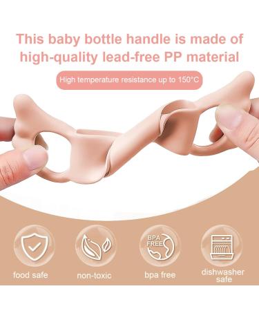 1PC Silicone Baby Bottle Handle - Universal Heat-Resistant Feeding Care for Newborns - Buy Online on GoSupps.com
