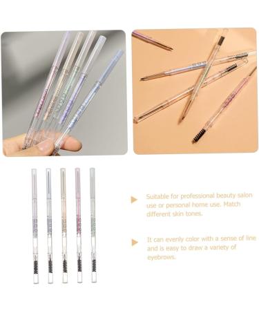 iplusmile 5 pi ces Crayons Sourcils tanches avec Brosse Crayons Automatiques Fins Anti-sueur pour Maquillage Naturel Multi-teintes Marron Naturel Gris Marron Menthe Th Au Lait Gris Th  - Buy Online on GoSupps.com