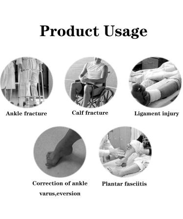 Plantar Fasciitis Night Splint Ankle Stabilizer Brace - Comfortable Adjustable Orthopedic Support for Drop Foot - Buy Online on GoSupps.com