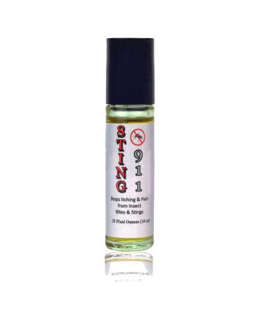 Sting911 Powerful Concentrated Herbal Formula Instant Relief from Pain and Itching for Mosquito Bites Bug Bites Bee Stings No-See-Ums Chiggers