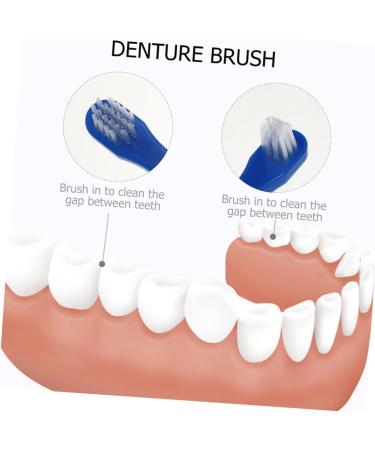 Minkissy 12 STK Double-Headed Toothbrush - Interdental & Denture Care Brush for Prothesis Cleaning | International Shipping Available - Buy Online on GoSupps.com